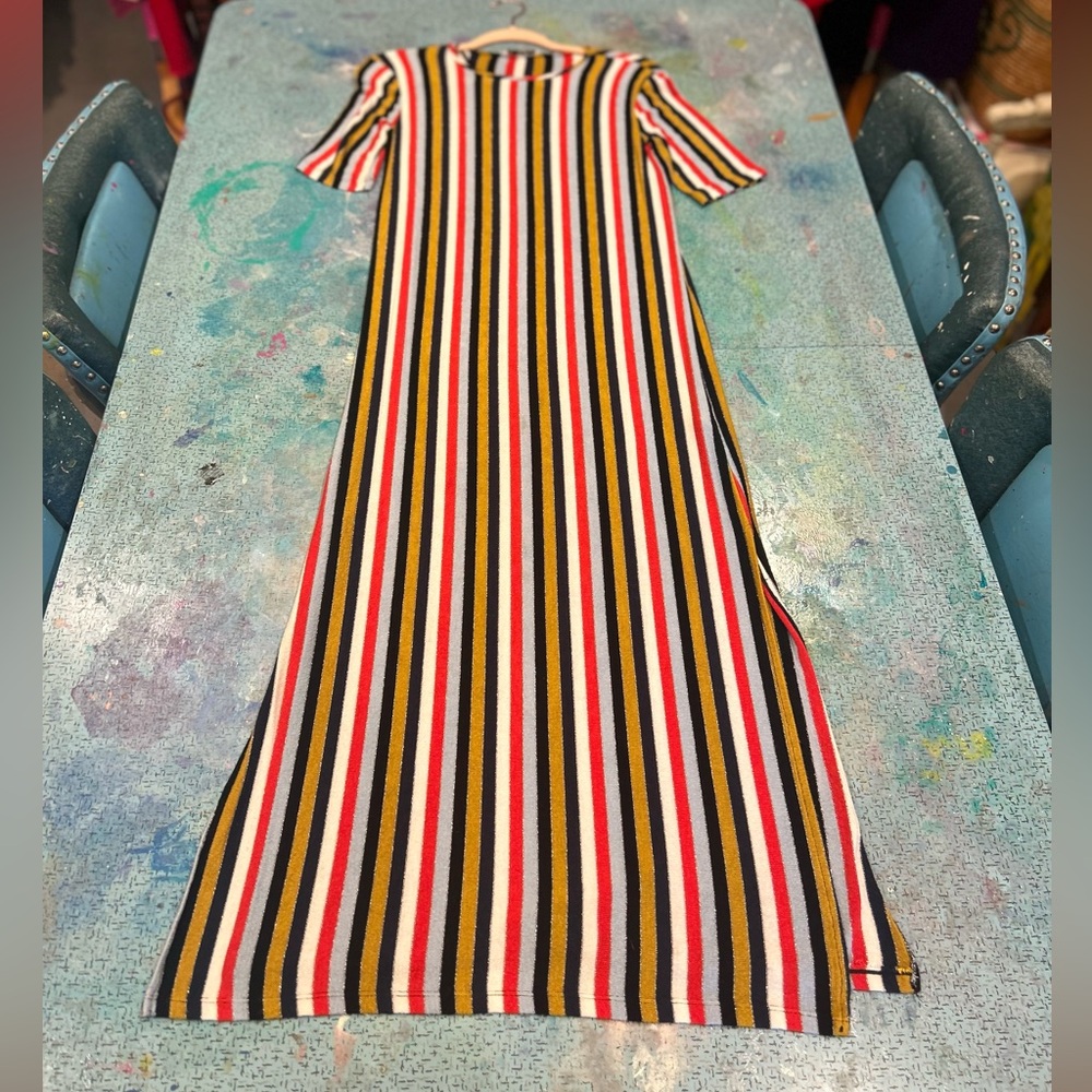 Soft Bold Striped Dress